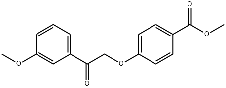 methyl 4-[2-(3-methoxyphenyl)-2-oxoethoxy]benzoate 结构式