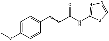 3-(4-methoxyphenyl)-N-(1,3,4-thiadiazol-2-yl)acrylamide 结构式