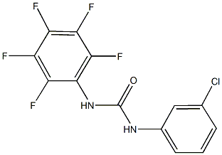 N-(3-chlorophenyl)-N'-(2,3,4,5,6-pentafluorophenyl)urea 结构式