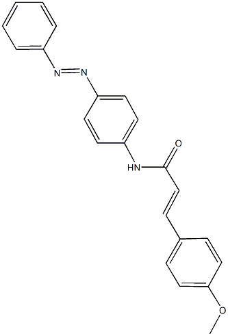 3-(4-methoxyphenyl)-N-[4-(phenyldiazenyl)phenyl]acrylamide 结构式