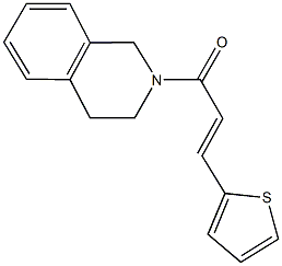 2-[3-(2-thienyl)acryloyl]-1,2,3,4-tetrahydroisoquinoline 结构式
