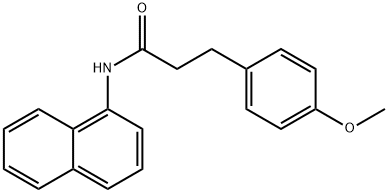 3-(4-methoxyphenyl)-N-(1-naphthyl)propanamide 结构式