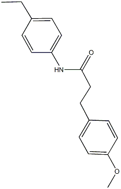 N-(4-ethylphenyl)-3-(4-methoxyphenyl)propanamide 结构式