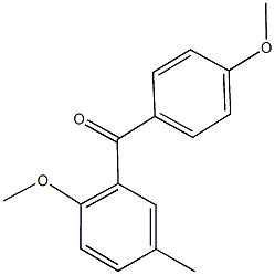 (2-methoxy-5-methylphenyl)(4-methoxyphenyl)methanone 结构式