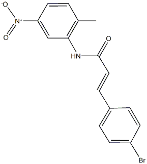 3-(4-bromophenyl)-N-{5-nitro-2-methylphenyl}acrylamide 结构式