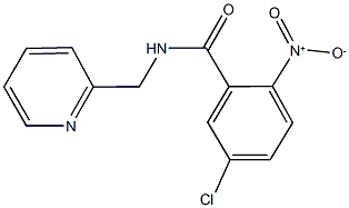 5-chloro-2-nitro-N-(2-pyridinylmethyl)benzamide 结构式