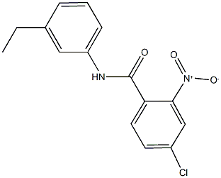 4-chloro-N-(3-ethylphenyl)-2-nitrobenzamide 结构式