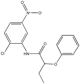 N-{2-chloro-5-nitrophenyl}-2-phenoxybutanamide 结构式
