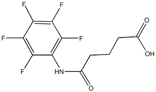 5-oxo-5-(2,3,4,5,6-pentafluoroanilino)pentanoic acid 结构式