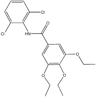 N-(2,6-dichlorophenyl)-3,4,5-triethoxybenzamide 结构式