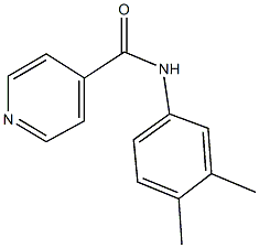 N-(3,4-dimethylphenyl)isonicotinamide 结构式