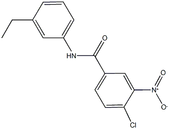 4-chloro-N-(3-ethylphenyl)-3-nitrobenzamide 结构式