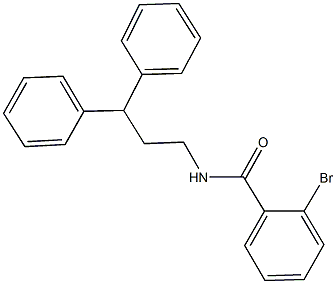 2-bromo-N-(3,3-diphenylpropyl)benzamide 结构式