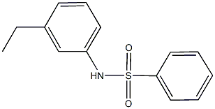 N-(3-ethylphenyl)benzenesulfonamide 结构式