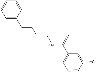 3-chloro-N-(4-phenylbutyl)benzamide 结构式