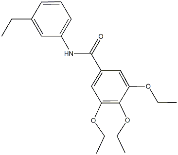 3,4,5-triethoxy-N-(3-ethylphenyl)benzamide 结构式
