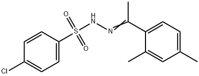 4-chloro-N'-[1-(2,4-dimethylphenyl)ethylidene]benzenesulfonohydrazide 结构式
