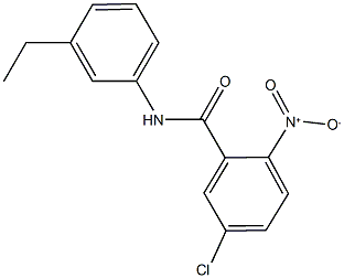 5-chloro-N-(3-ethylphenyl)-2-nitrobenzamide 结构式