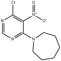 1-{6-chloro-5-nitro-4-pyrimidinyl}azepane 结构式