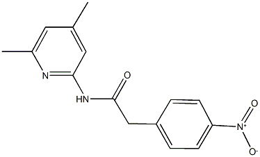 N-(4,6-dimethyl-2-pyridinyl)-2-{4-nitrophenyl}acetamide 结构式