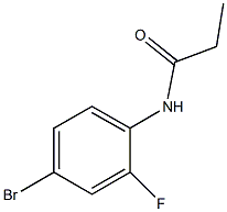 N-(4-bromo-2-fluorophenyl)propanamide 结构式