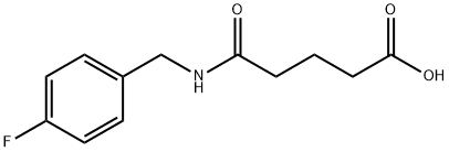 5-[(4-fluorobenzyl)amino]-5-oxopentanoic acid 结构式