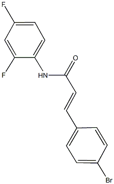 3-(4-bromophenyl)-N-(2,4-difluorophenyl)acrylamide 结构式