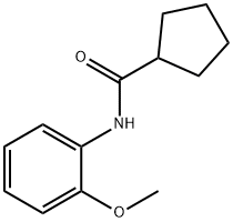 N-(2-methoxyphenyl)cyclopentanecarboxamide 结构式