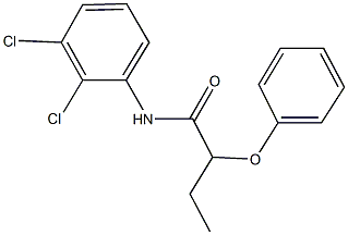 N-(2,3-dichlorophenyl)-2-phenoxybutanamide 结构式