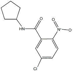 5-chloro-N-cyclopentyl-2-nitrobenzamide 结构式