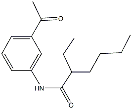 N-(3-acetylphenyl)-2-ethylhexanamide 结构式