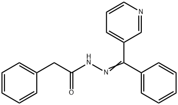 2-phenyl-N'-[phenyl(3-pyridinyl)methylene]acetohydrazide 结构式