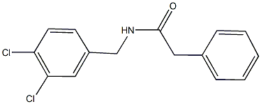 N-(3,4-dichlorobenzyl)-2-phenylacetamide 结构式