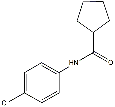 N-(4-chlorophenyl)cyclopentanecarboxamide 结构式