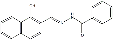 N'-[(1-hydroxy-2-naphthyl)methylene]-2-methylbenzohydrazide 结构式