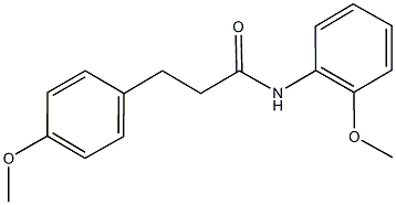 N-(2-methoxyphenyl)-3-(4-methoxyphenyl)propanamide 结构式