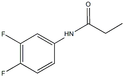 N-(3,4-difluorophenyl)propanamide 结构式