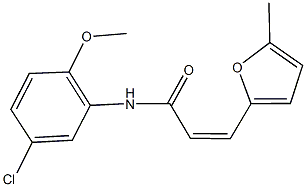 N-(5-chloro-2-methoxyphenyl)-3-(5-methyl-2-furyl)acrylamide 结构式