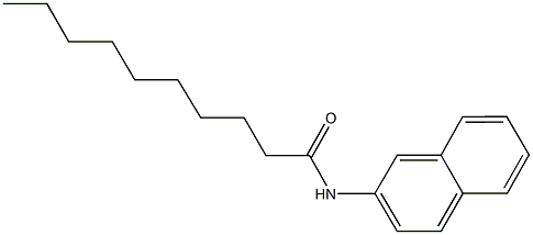 N-(2-naphthyl)decanamide 结构式