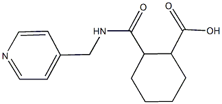 2-{[(4-pyridinylmethyl)amino]carbonyl}cyclohexanecarboxylic acid 结构式