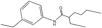 2-ethyl-N-(3-ethylphenyl)hexanamide 结构式