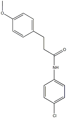 N-(4-chlorophenyl)-3-(4-methoxyphenyl)propanamide 结构式