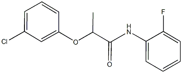 2-(3-chlorophenoxy)-N-(2-fluorophenyl)propanamide 结构式