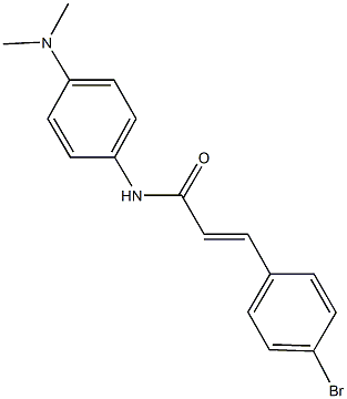 3-(4-bromophenyl)-N-[4-(dimethylamino)phenyl]acrylamide 结构式