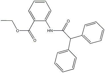 ethyl 2-[(diphenylacetyl)amino]benzoate 结构式