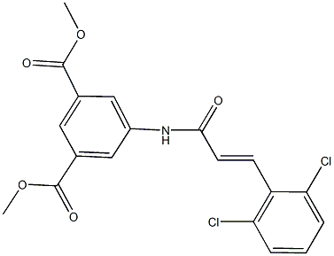 dimethyl 5-{[3-(2,6-dichlorophenyl)acryloyl]amino}isophthalate 结构式