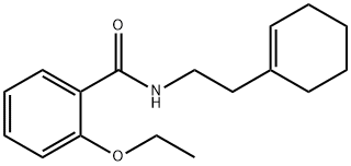 N-[2-(1-cyclohexen-1-yl)ethyl]-2-ethoxybenzamide 结构式