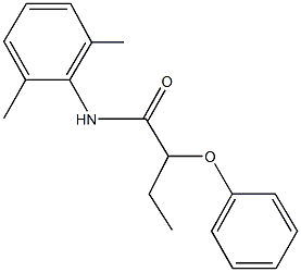 N-(2,6-dimethylphenyl)-2-phenoxybutanamide 结构式