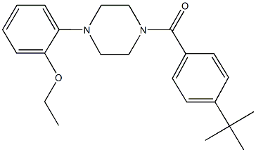 1-(4-tert-butylbenzoyl)-4-(2-ethoxyphenyl)piperazine 结构式