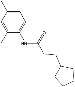 3-cyclopentyl-N-(2,4-dimethylphenyl)propanamide 结构式